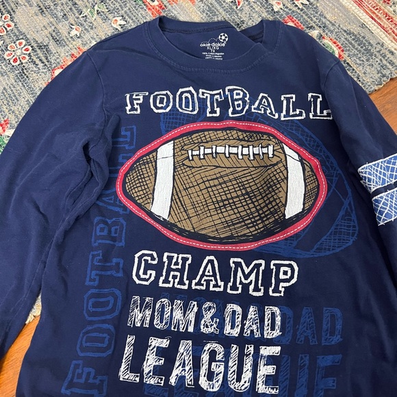 Okie Dokie long sleeve football graphic tee - Picture 3 of 4